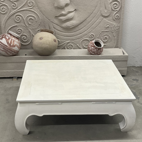 Opium Tisch Weiss 100 x 100